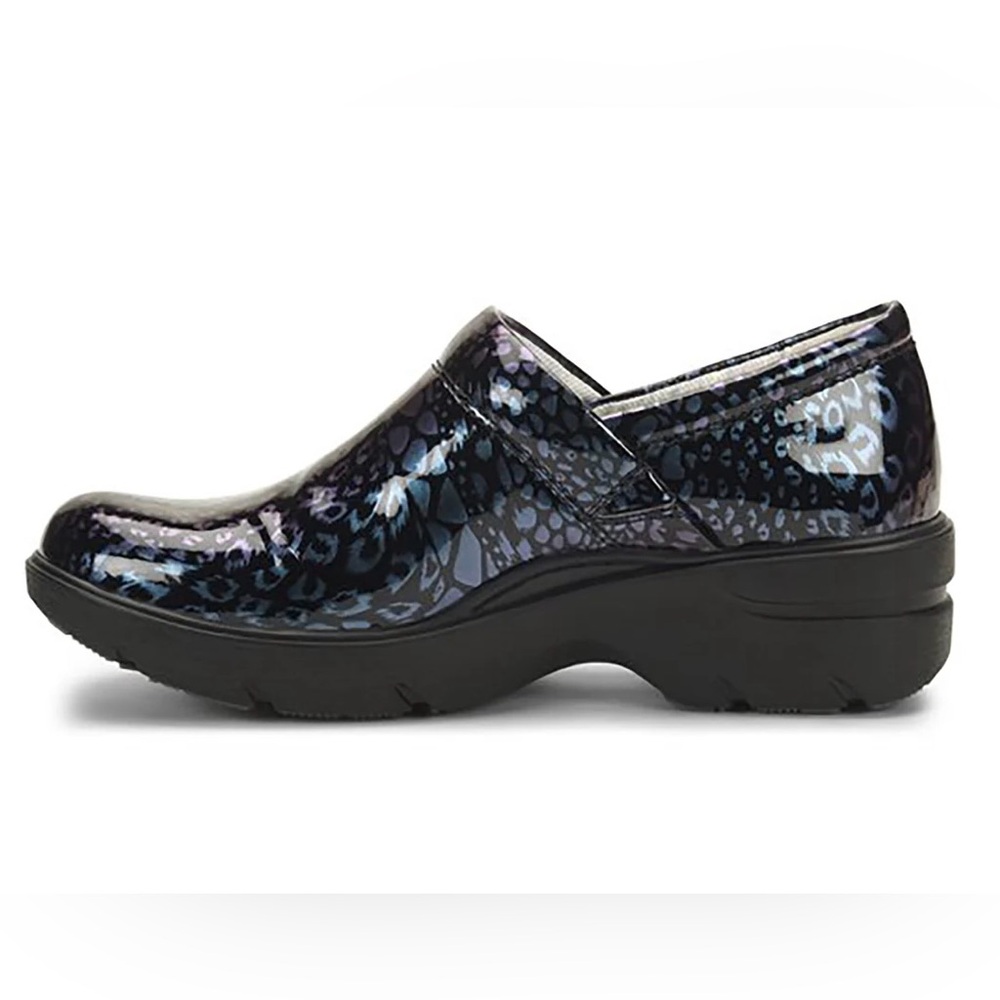 Align INDYA Women’s Professional Clogs Patent Leopard Print Size 7.5